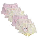 Closecret Kids Series Baby Underwear Little Girls' Cotton Boyshort Panties (Pack of 6)  